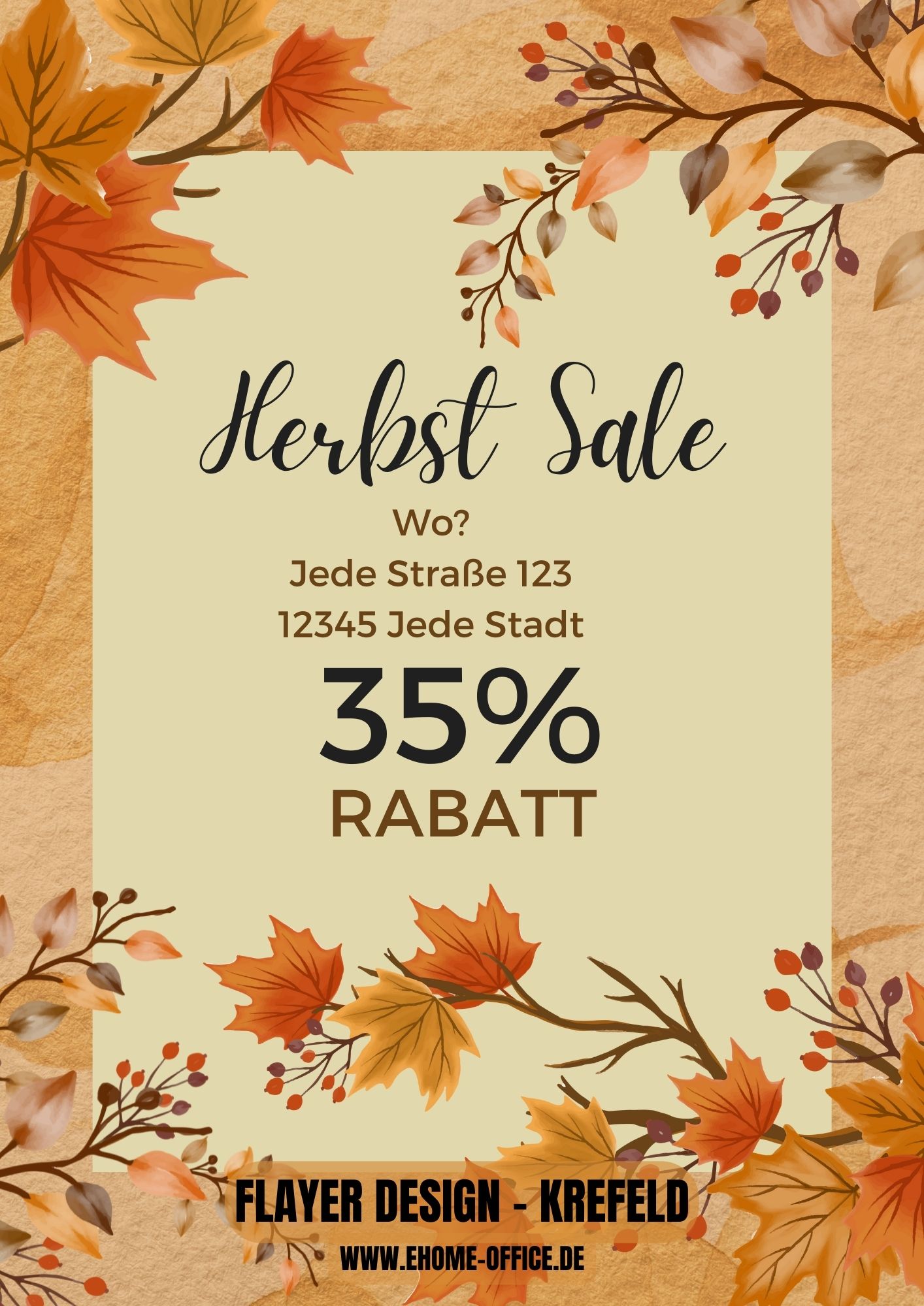 Flyer mit ansprechenden Designs und klarer Botschaft.