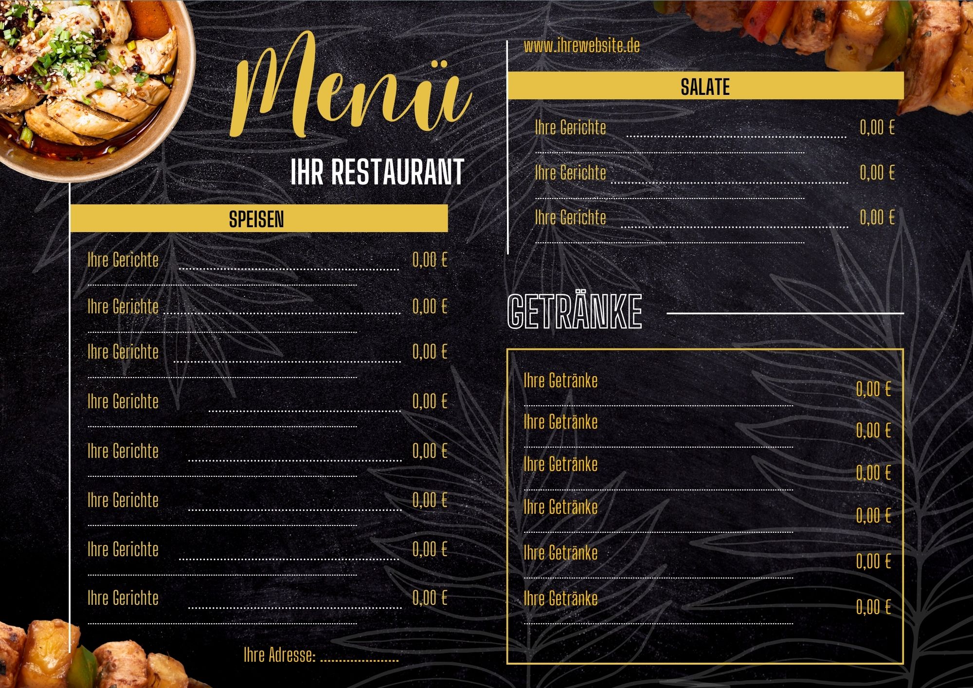 Leicht lesbare Speisekarten steigern die Zufriedenheit Ihrer Gäste.

