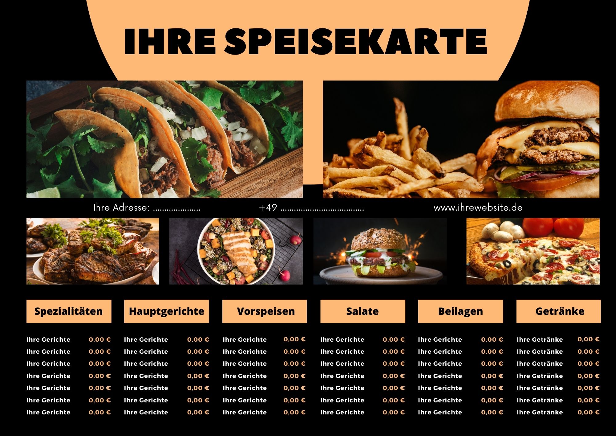 Perfekte Menügestaltung für die Gastronomie in Krefeld.

