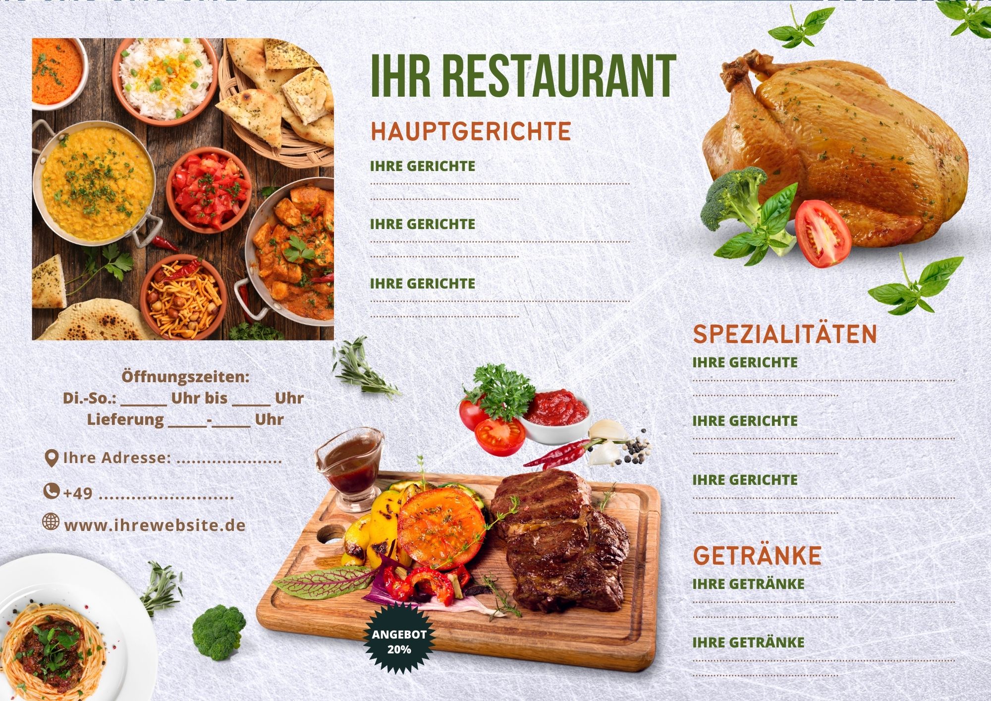 Die richtige Anordnung der Gerichte steigert den Umsatz.

