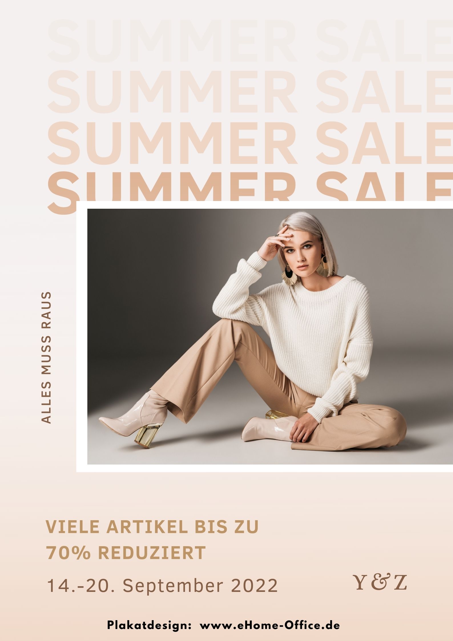 Ich erstelle Werbeplakate, die sofort ins Auge stechen.