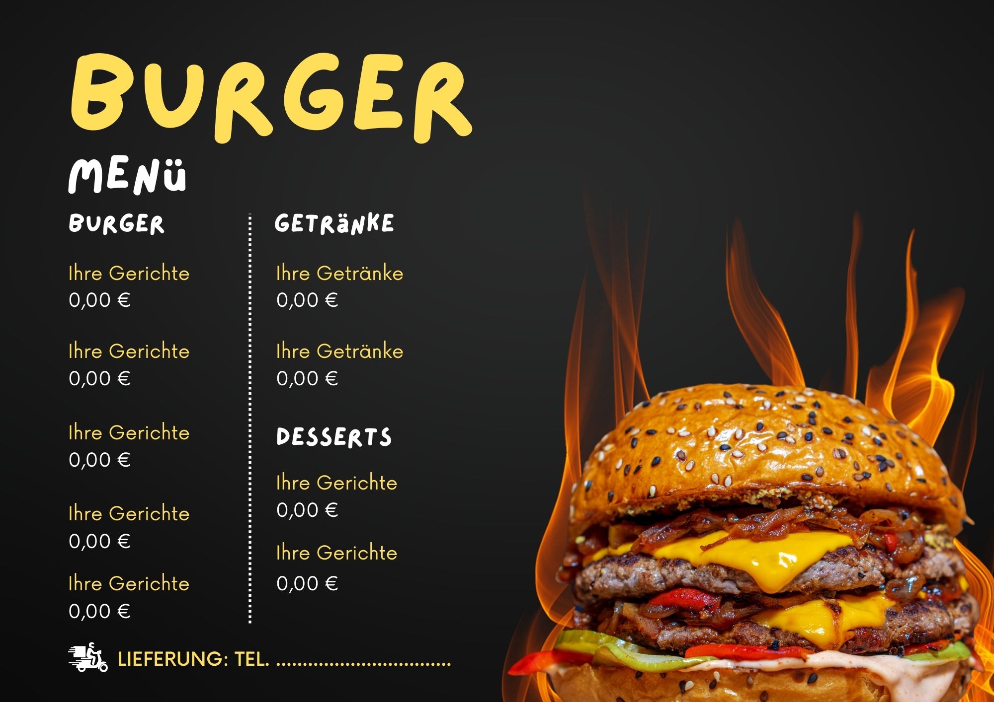 Perfekt strukturierte Online-Menüs für bessere Sichtbarkeit.

