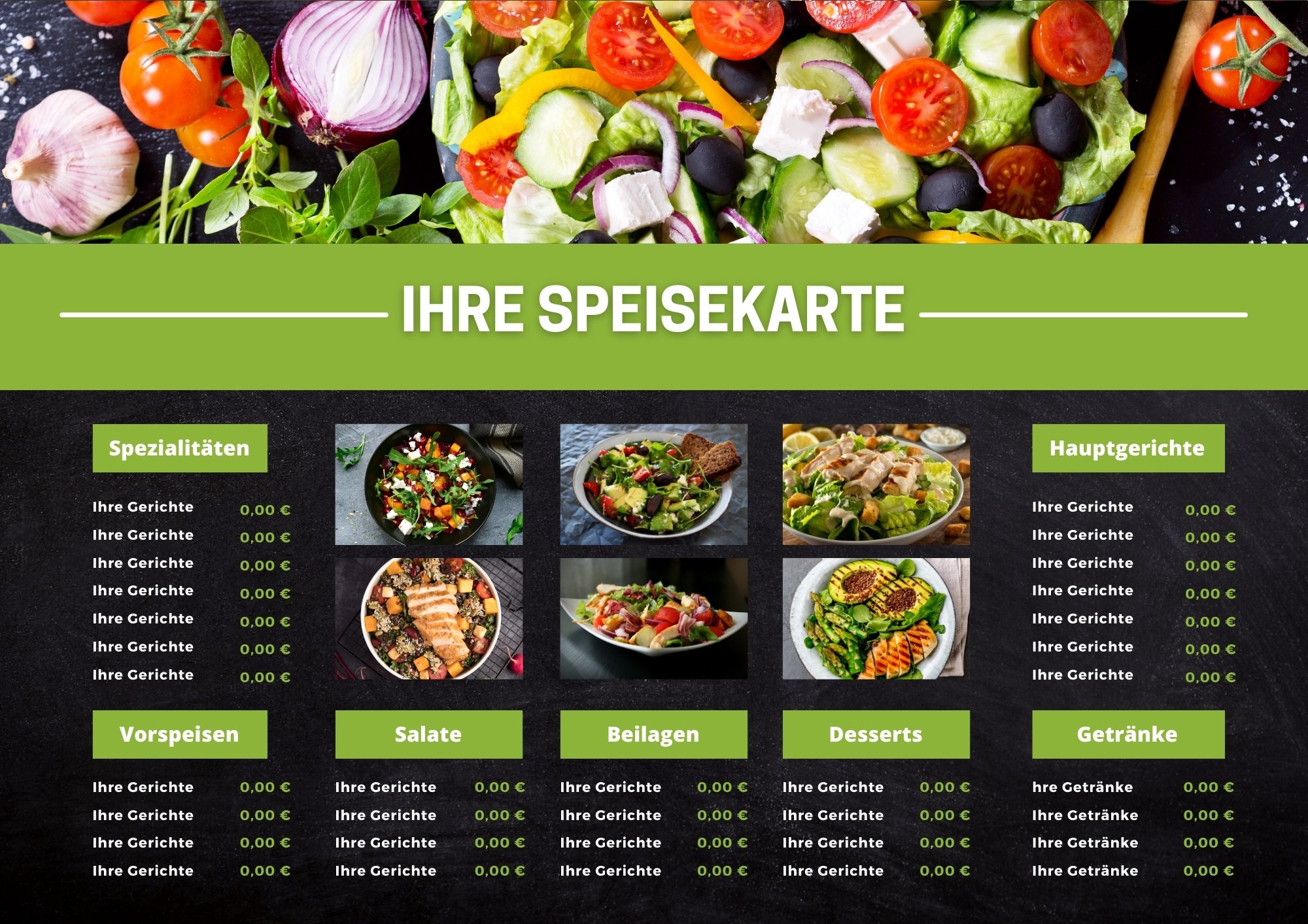 Professionelles Menüdesign – jetzt starten!

