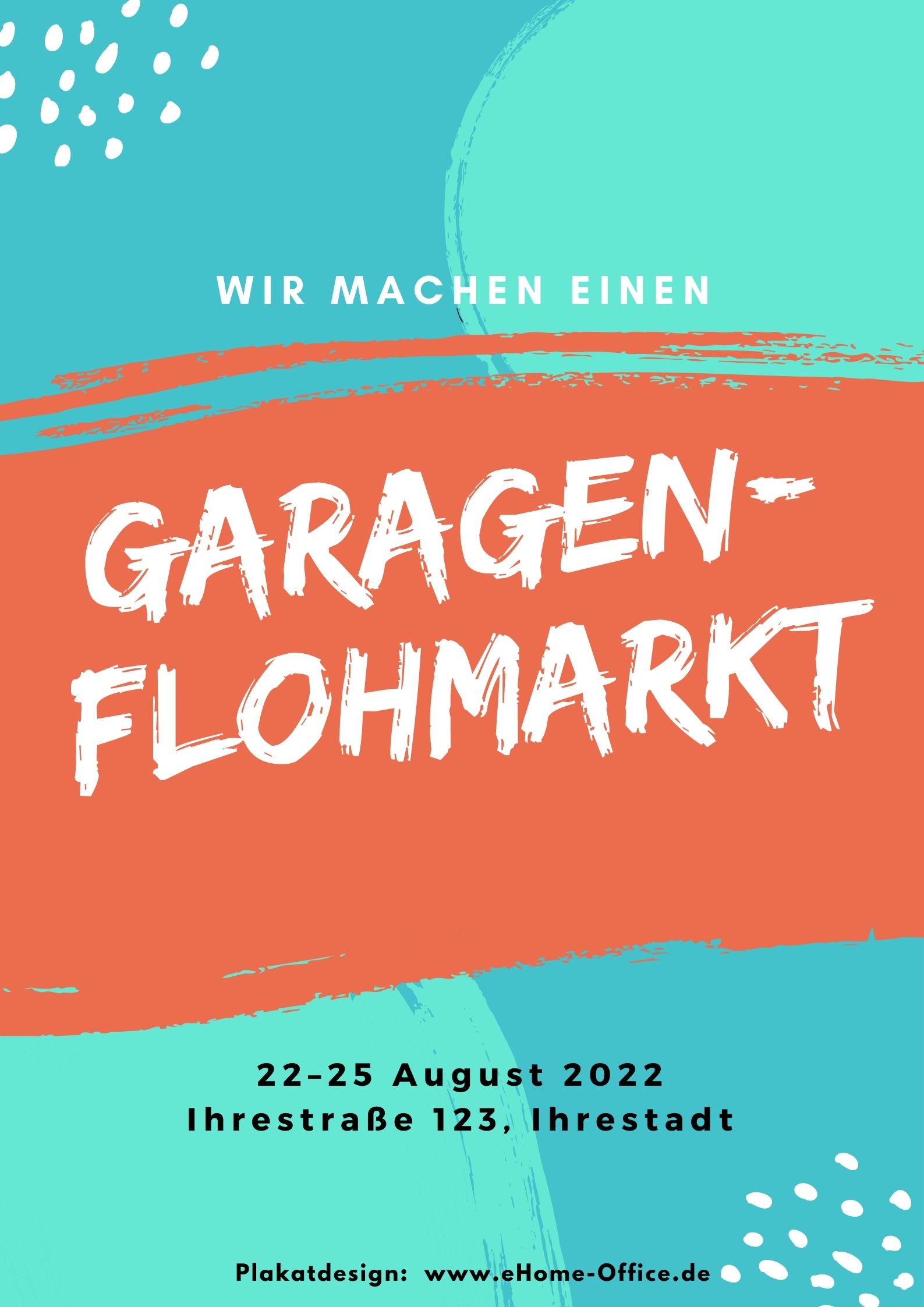 Hochwertige Plakatgestaltung für lokale Geschäfte.