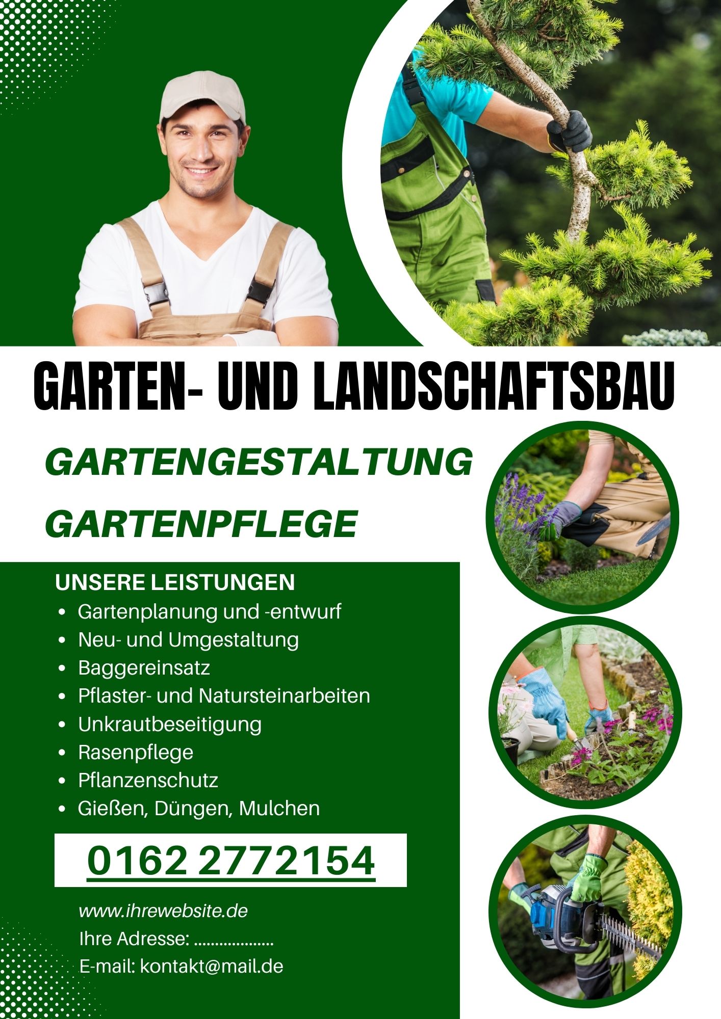 Werbeagentur Krefeld. Grafikdesign für Flyer mit Produkten und Dienstleistungen